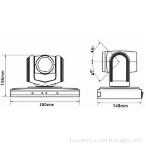 Full color 10X optical zoom, 2.1-megapixel, audio/video conference solutions